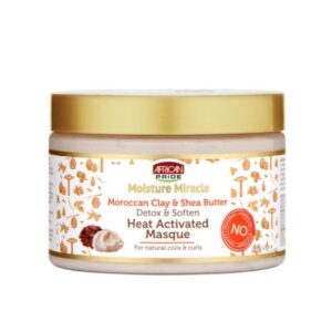 African Pride Moisture Miracle Moroccan Clay & Shea Butter Heat Activated Masque 340g