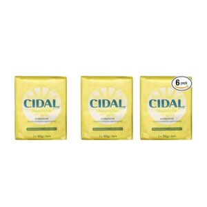 Cidal Natural Antibacterial Soap TWIN PACK 125g x3 (6 soaps)
