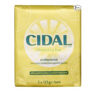 Cidal Natural Antibacterial Soap TWIN PACK 125g