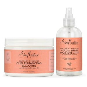 Shea Moisture / Coconut and Hibiscus / Hold/Shine Moisture Mist / Curl Enhancing Smoothie / Deal