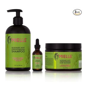 Mielle/Rosemary Mint Strengthening/Shampoo/Hair Masque/Scalp & Hair Strengthening Oil (Serum) / Deal/Gift Set