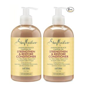 Shea Moisture Jamaican Black Conditioner Strength/Grow 13oz (2 Pack)