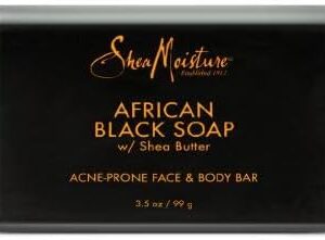 Shea Moisture African Black Soap Face & Body Bar, 3.5 Oz