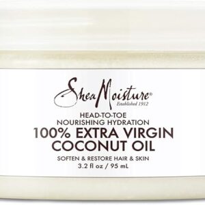 Shea Moisture 100% Extra Virgin 3.2 Oz Oil, Coconut, 90 gm
