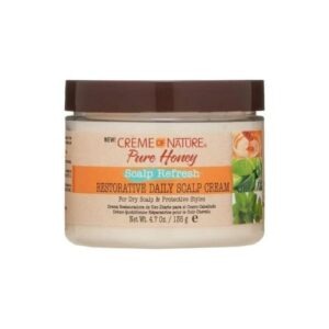 Scalp Refresh Daily Cream by Creme of Nature, Restorative Leave-In Cream 4.76 Oz