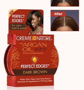 Creme of Nature Argan Oil Perfect Edges Dark Brown 2.25oz