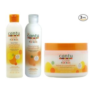 Cantu Care For kids Gentle Care For Textured Hair Shampoo + Conditioner + Leave In Conditioner Set Of 3