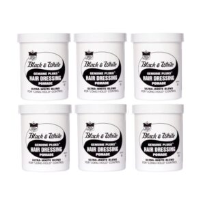 Black & White Genuine Pluko Hair Dressing Pomade 200ml x6
