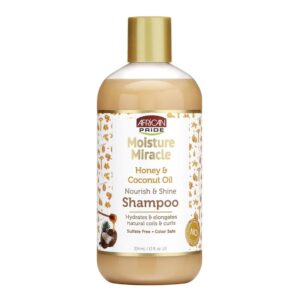 African Pride Moisture Miracle Honey & Coconut Oil Shampoo 12 oz