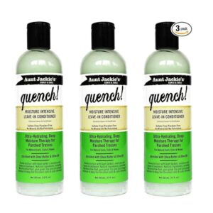 Aunt Jackies Quench Moisture Intensive Conditioner 12oz (354ml) (3 Pack)