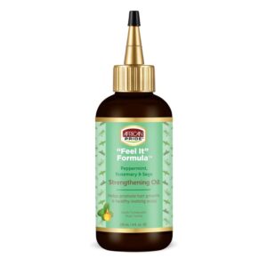 African Pride Feel It Formula Strengthening Oil Hair Treatment - 4 fl oz
